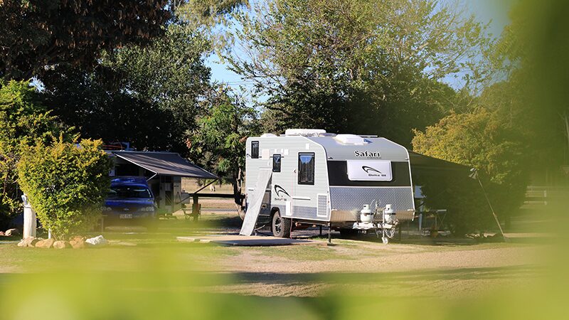 Caravan accommodation in Rubyvale
